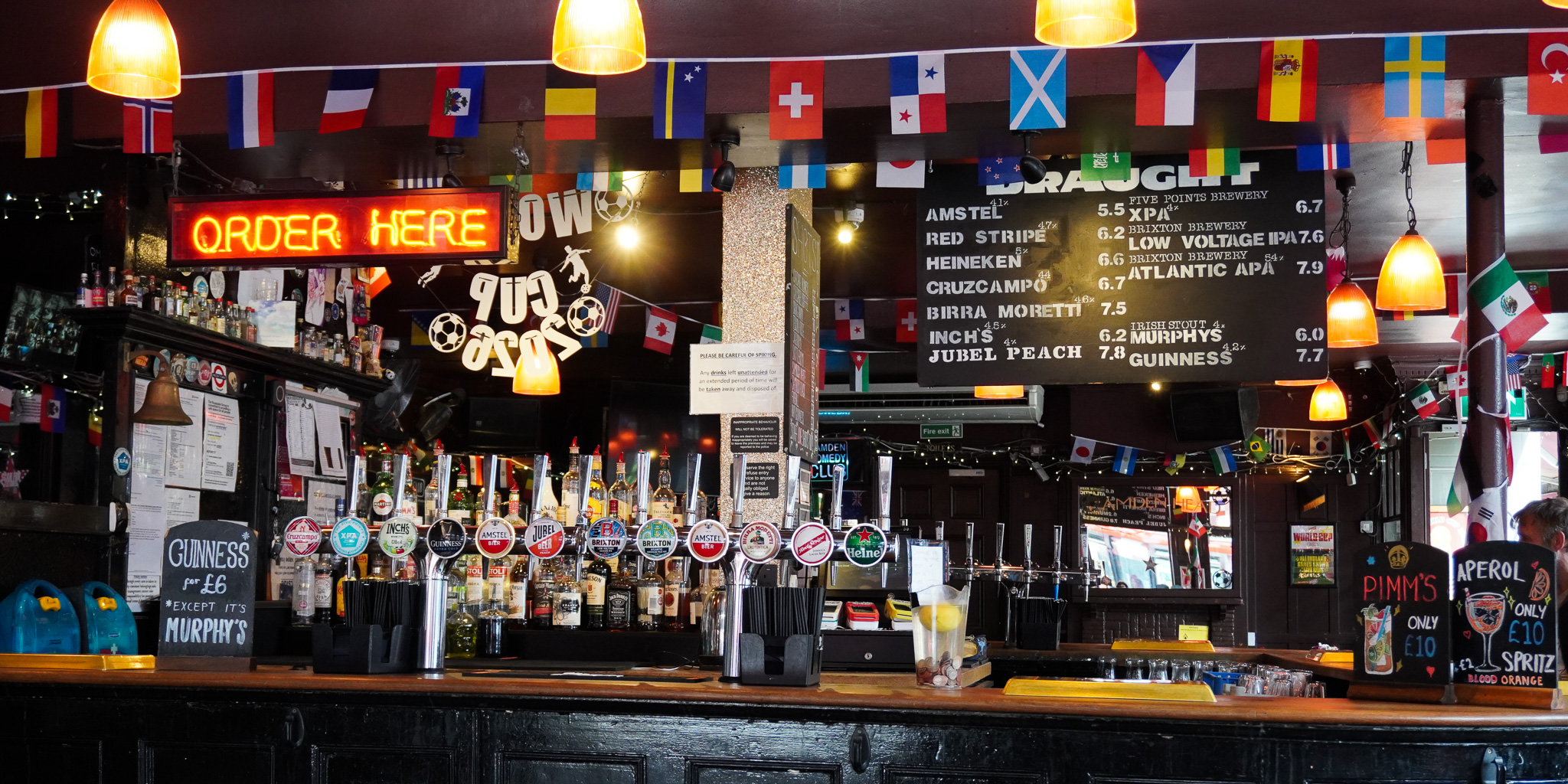 The bar at the Camden Head